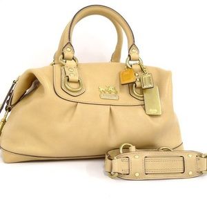 Leather Coach Satchel Purse